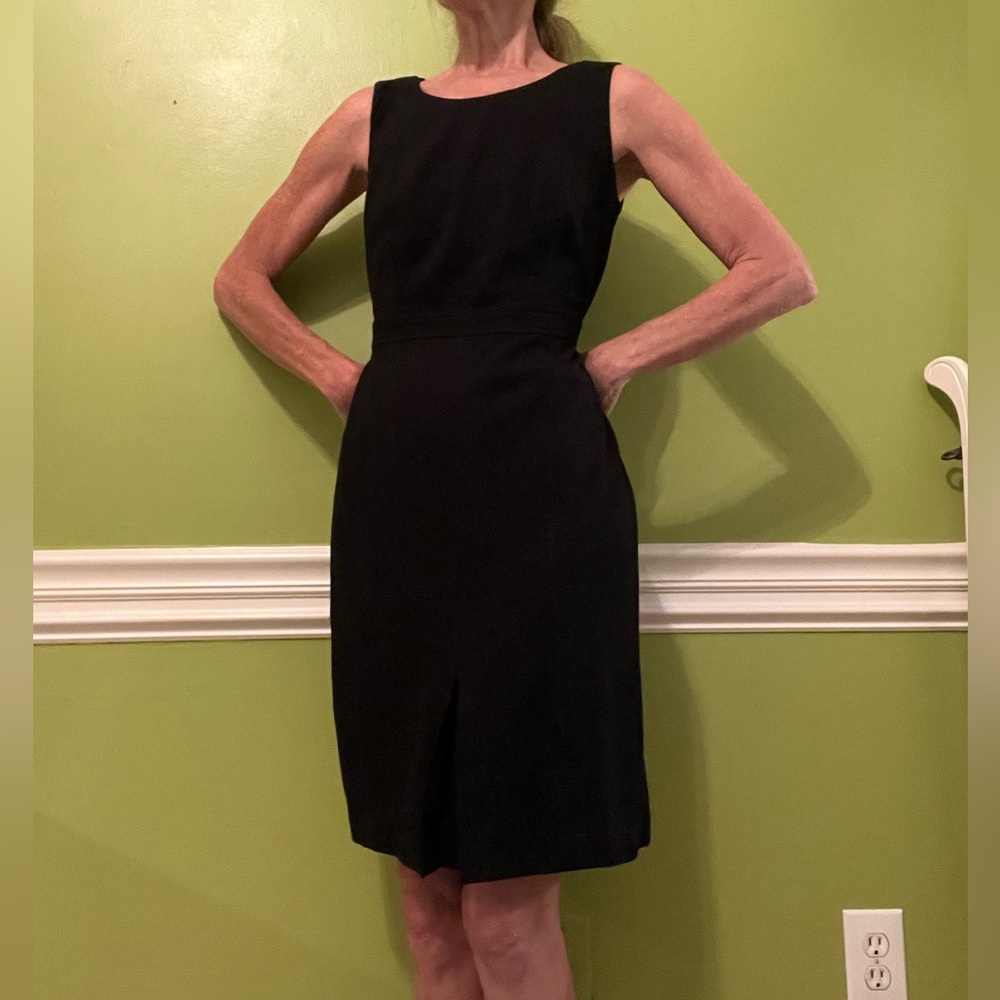 EUC Talbots Travel Sheath Black Dress